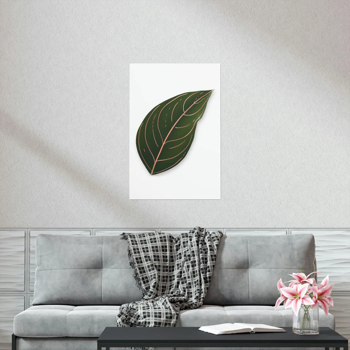 Aglaonema Rotundum Print Botanical Wall Art On Museum Grade Paper Unframed Poster Home Decor