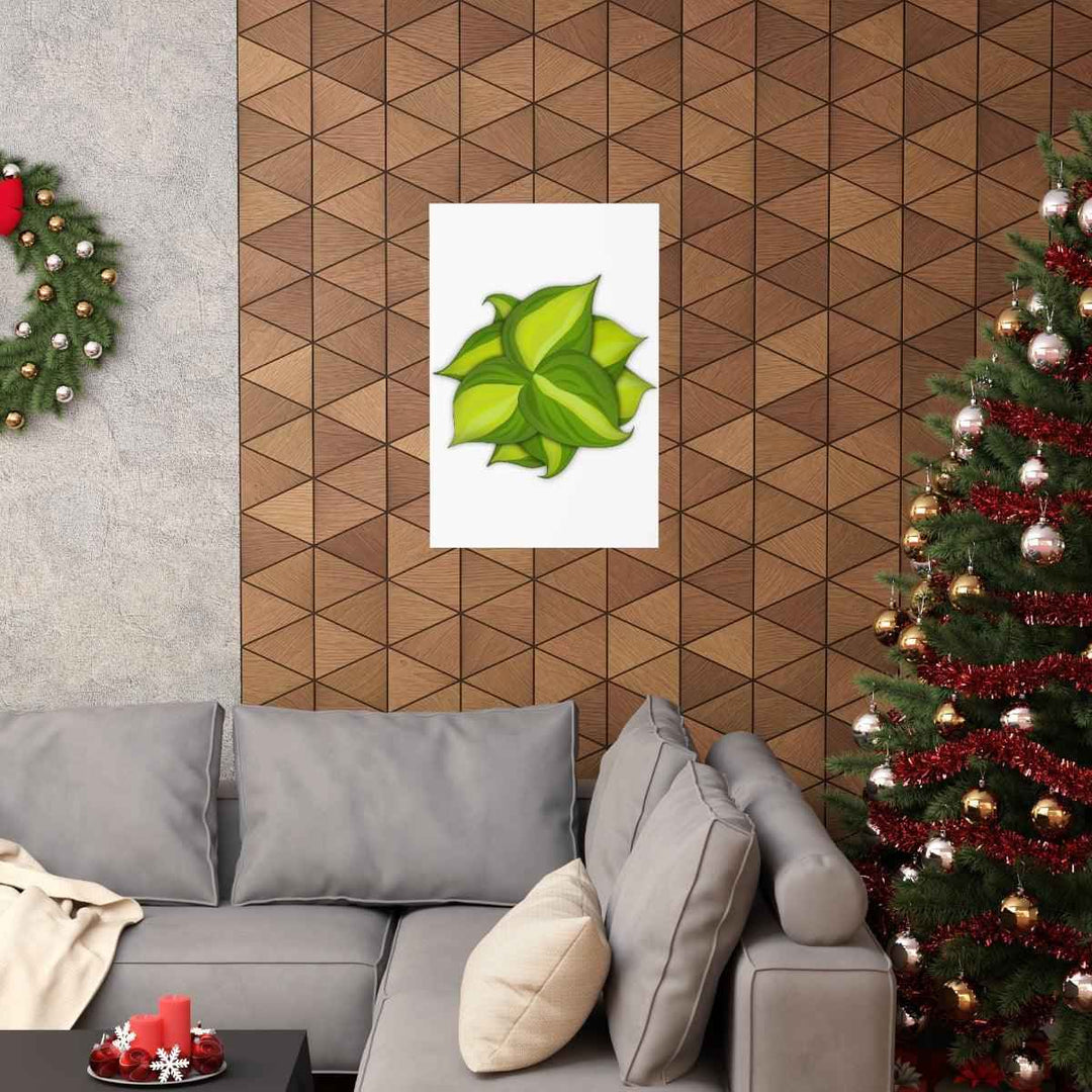 Philodendron Brasil Print – Botanical Wall Art on Museum Grade Paper Poster Unframed - The Potted Pixel