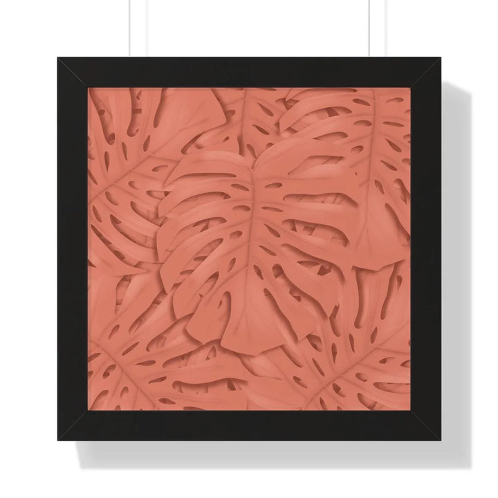 Coral Monstera Framed Print, Poster, Laura Christine Photography & Design, Framed, Home & Living, Indoor, Paper, Posters, Laura Christine Photography & Design, laurachristinedesign.com