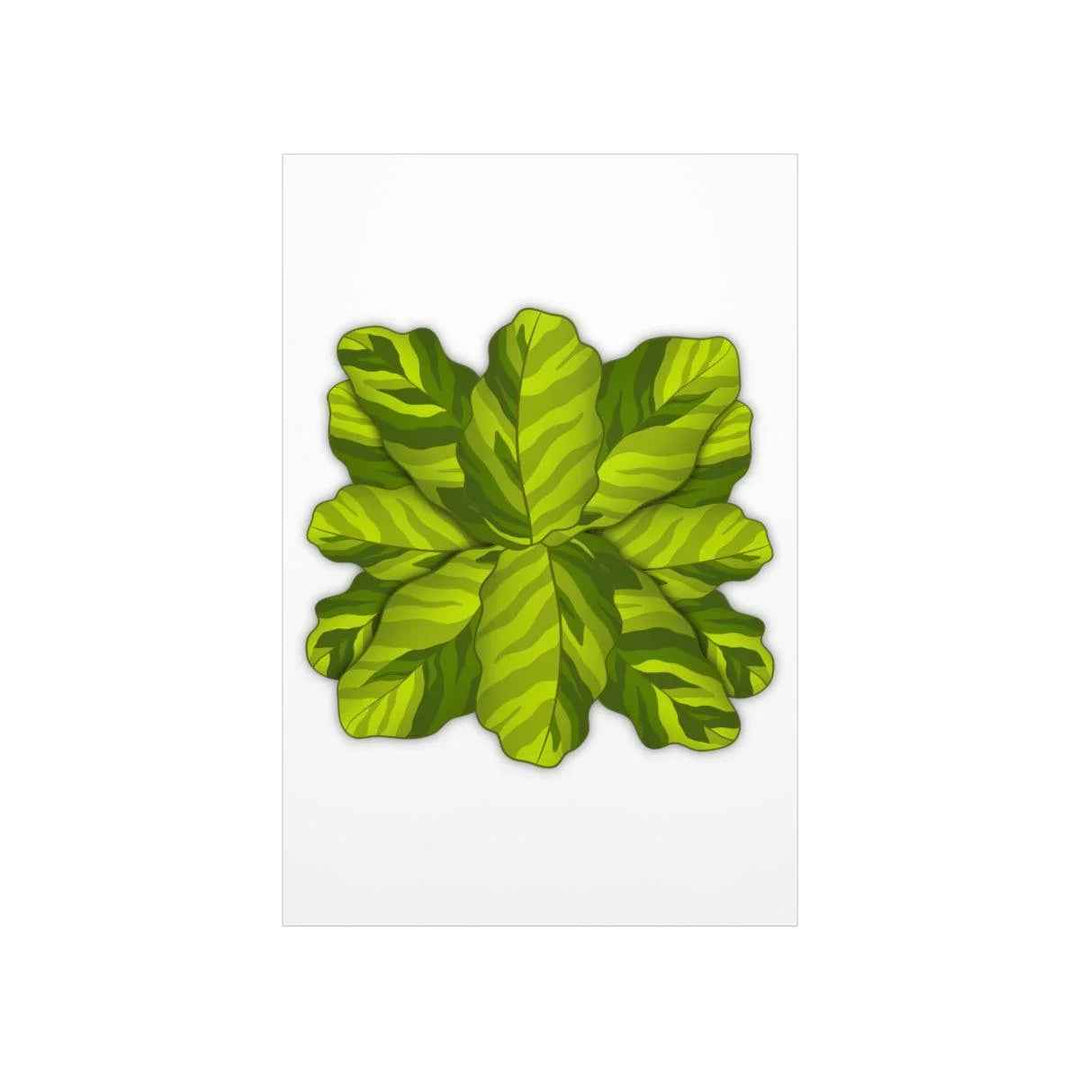 Calathea Yellow Fusion Print – Botanical Wall Art on Museum-Grade Paper Unframed - The Potted Pixel