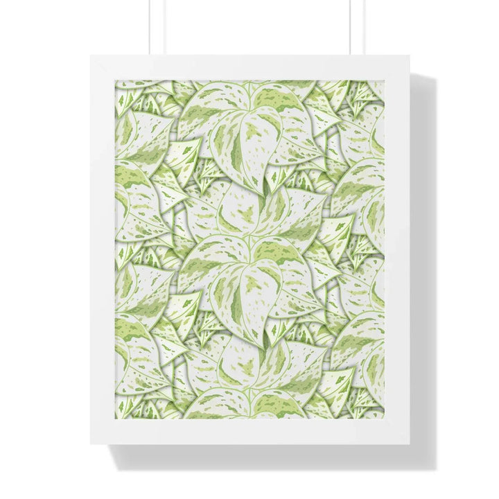 Snow Queen Pothos Framed Print, Poster, Laura Christine Photography & Design, Framed, Home & Living, Indoor, Paper, Posters, Laura Christine Photography & Design, laurachristinedesign.com