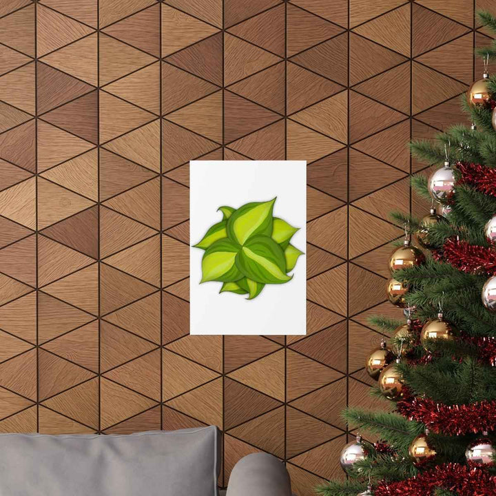 Philodendron Brasil Print – Botanical Wall Art on Museum Grade Paper Poster Unframed - The Potted Pixel