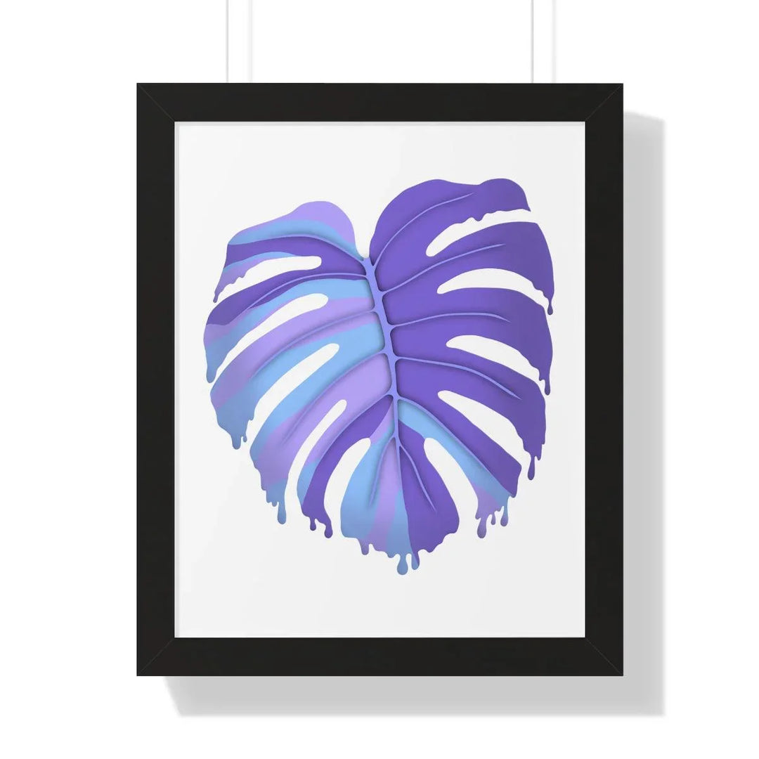 Melting Monstera (Purple) Framed Print, Poster, Laura Christine Photography & Design, Framed, Home & Living, Indoor, Paper, Posters, Laura Christine Photography & Design, laurachristinedesign.com