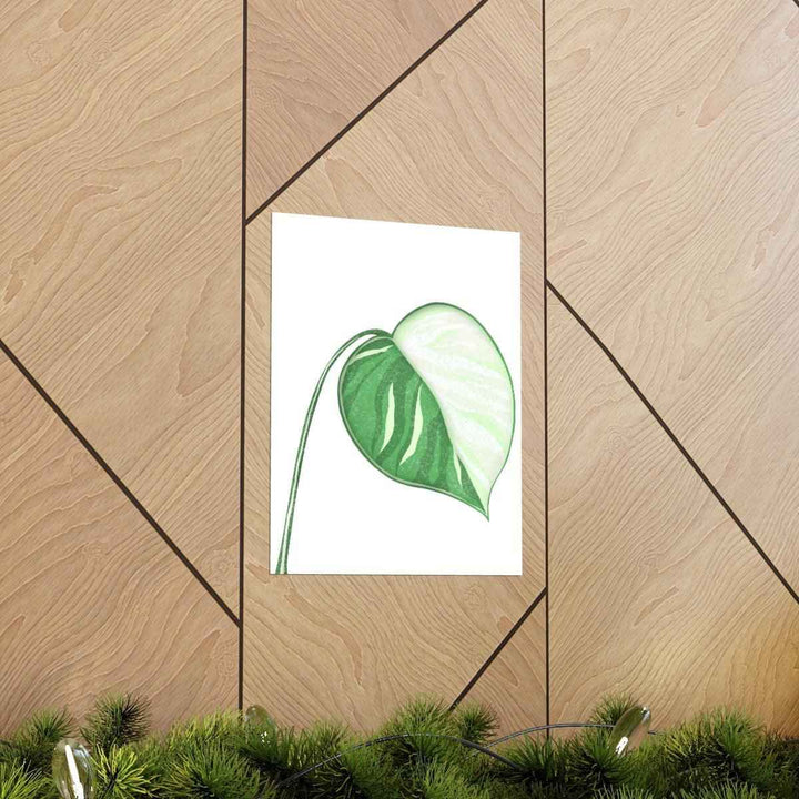 Monstera Albo Print – Large Tropical Leaf Poster | Museum Grade Paper Artwork Unframed