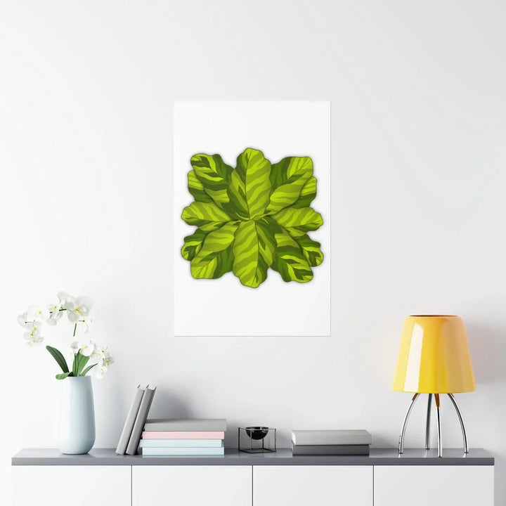 Calathea Yellow Fusion Print – Botanical Wall Art on Museum-Grade Paper Unframed - The Potted Pixel