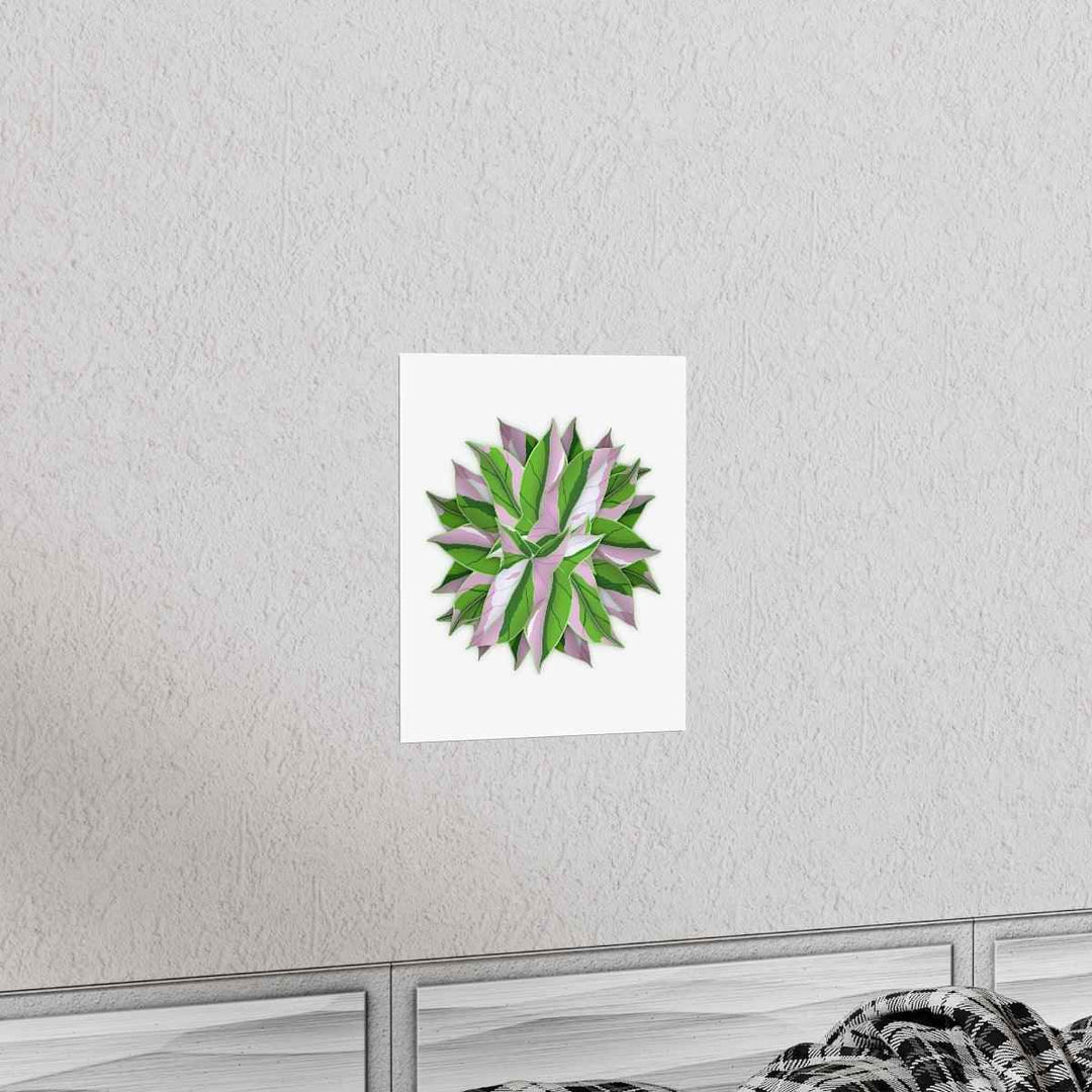 Syngonium Tricolor Botanical Print – Unframed Wall Art - The Potted Pixel