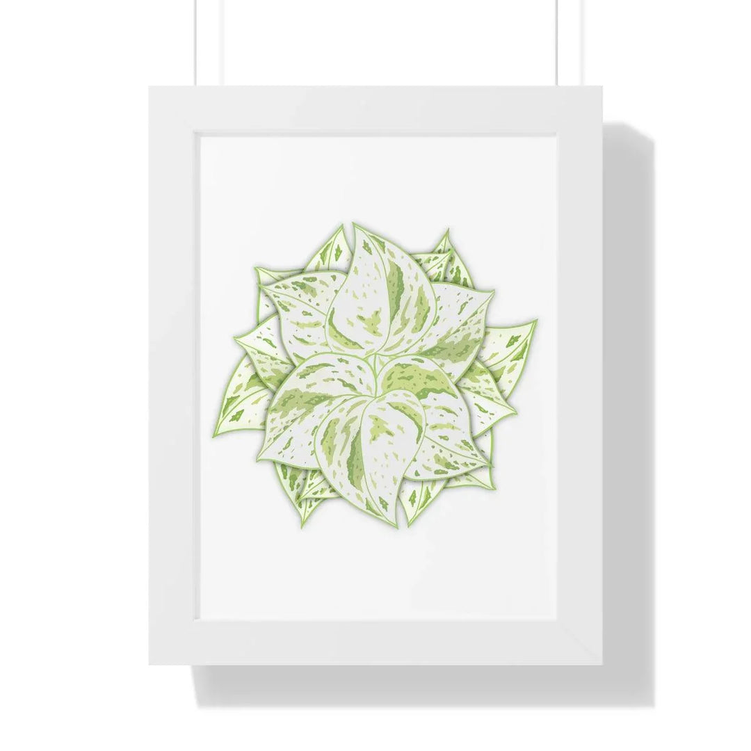 Snow Queen Pothos Framed Print, Poster, Laura Christine Photography & Design, Framed, Home & Living, Indoor, Paper, Posters, Laura Christine Photography & Design, laurachristinedesign.com