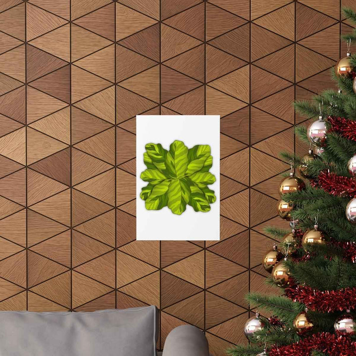 Calathea Yellow Fusion Print – Botanical Wall Art on Museum-Grade Paper Unframed - The Potted Pixel